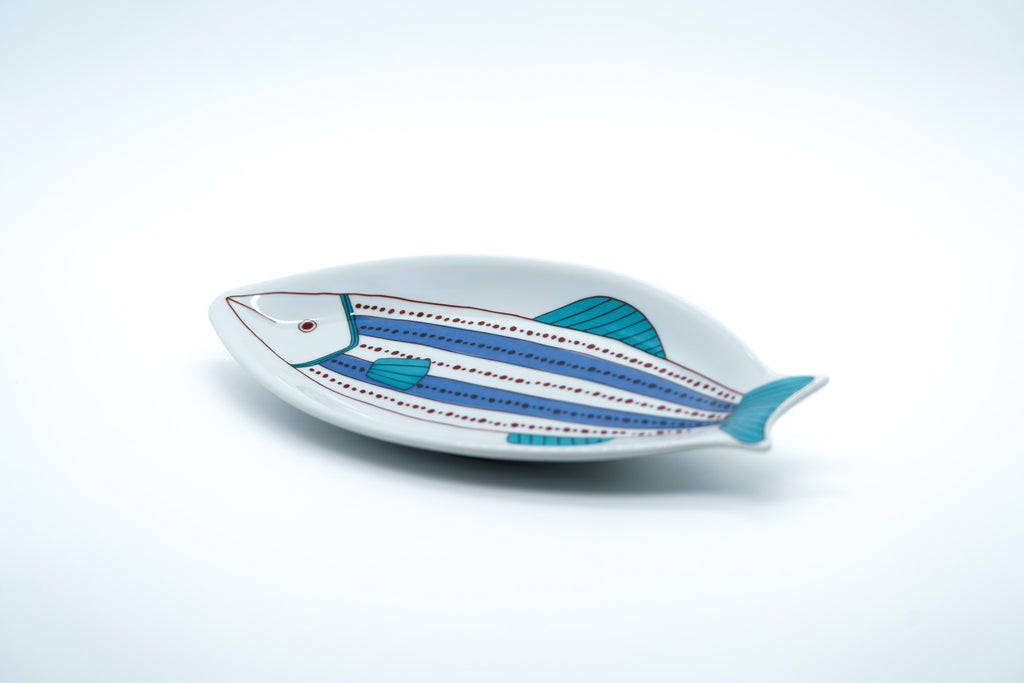 Kutani Ware Fish Shaped Plate