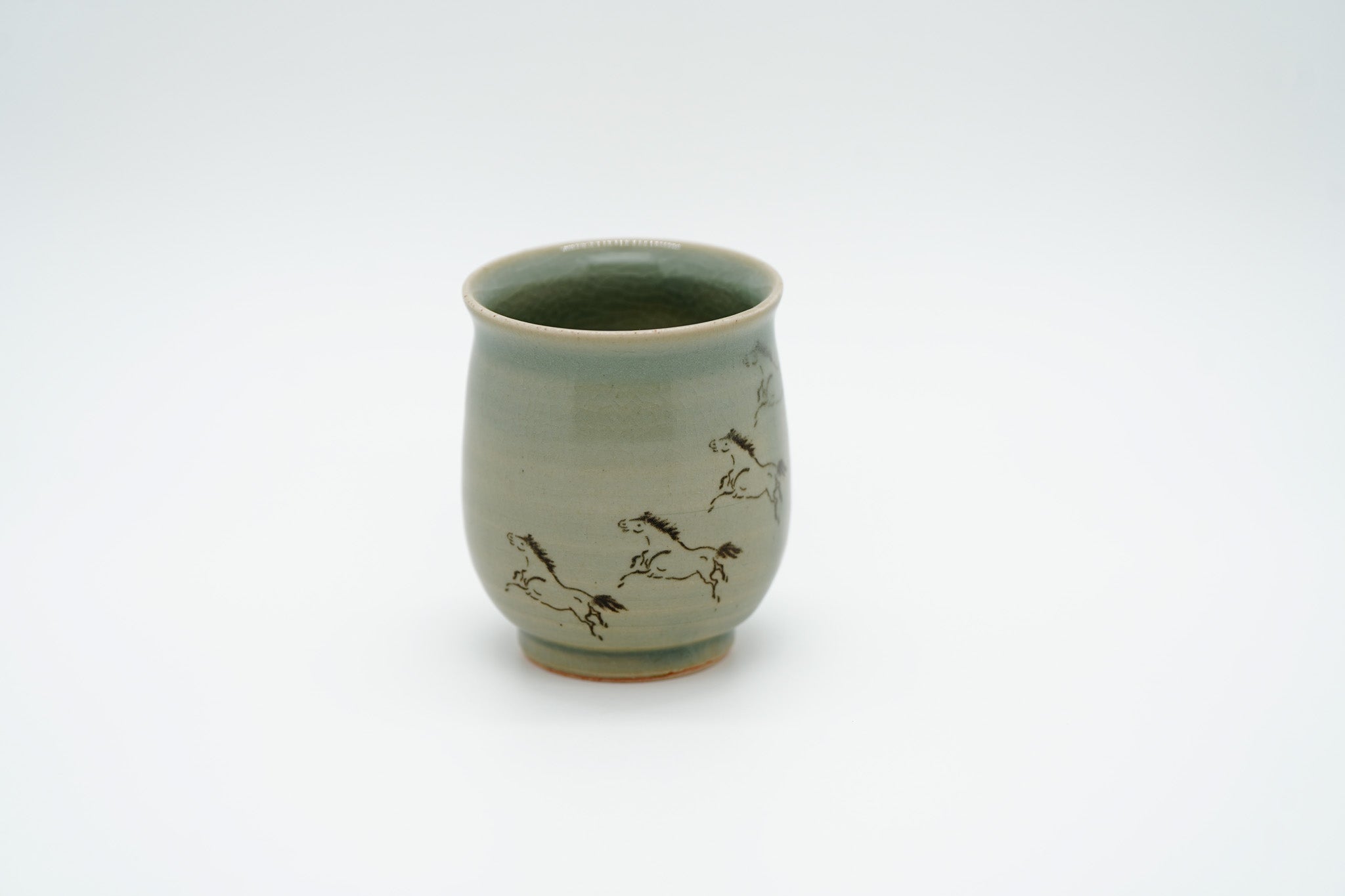 Soma Ware Teacup, Eight Horses