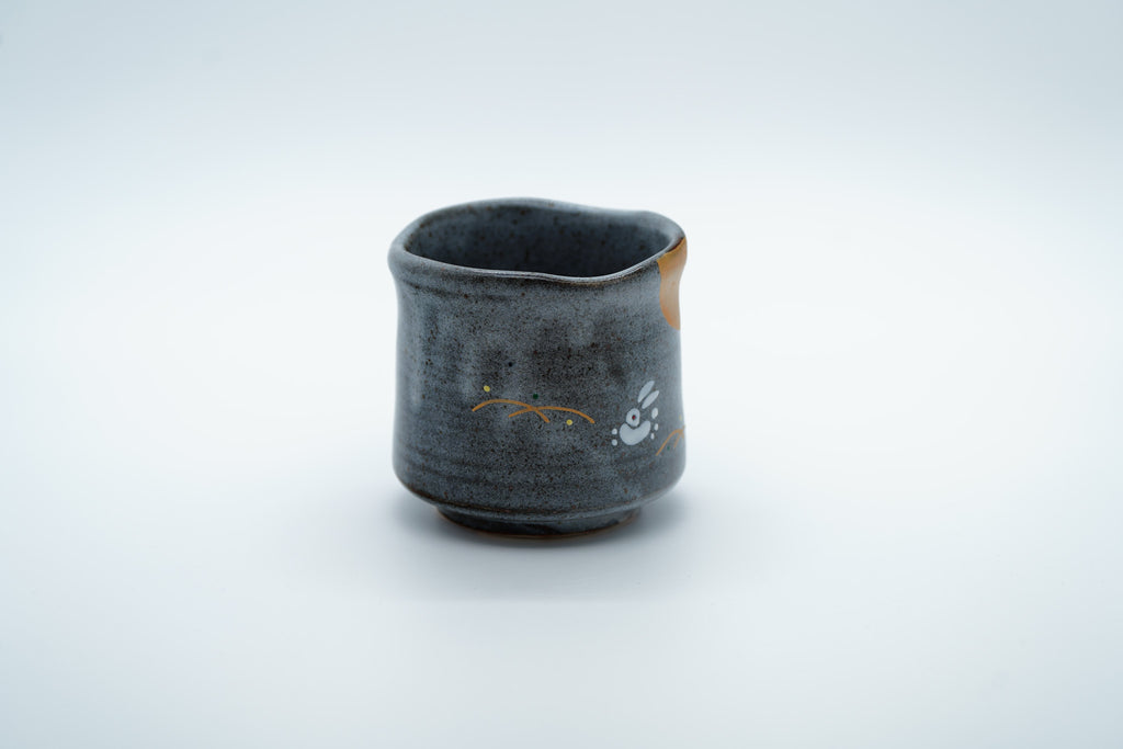 Kutani Ware Yunomi Teacup, Moon Rabbit
