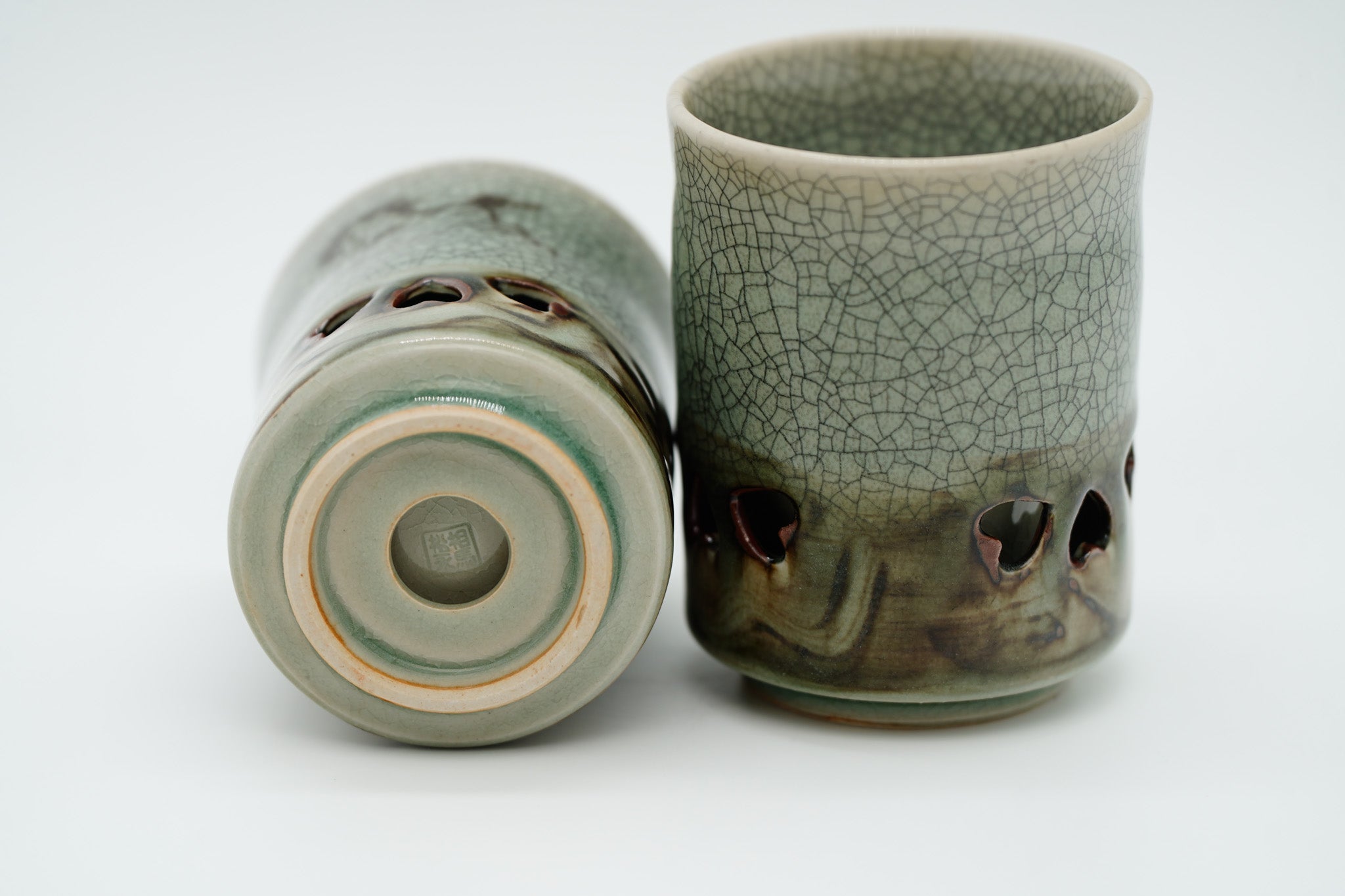 Soma Ware Yunomi Pair, Large and Medium, Gift Boxed