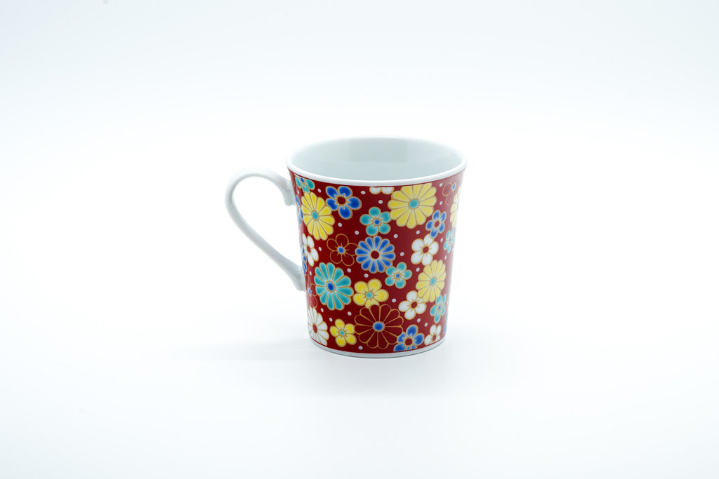 Kutani Ware Mug, Two Patterns