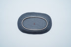 Kutani Ware Oval Plate, Moon Rabbit