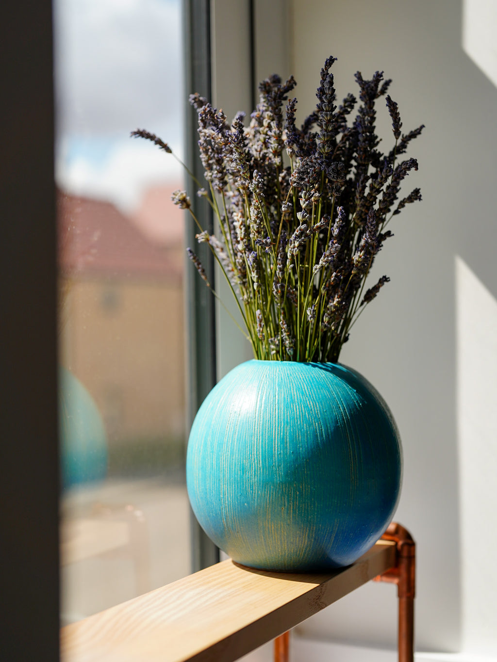 Shigaraki ware "Seiran" jade vase