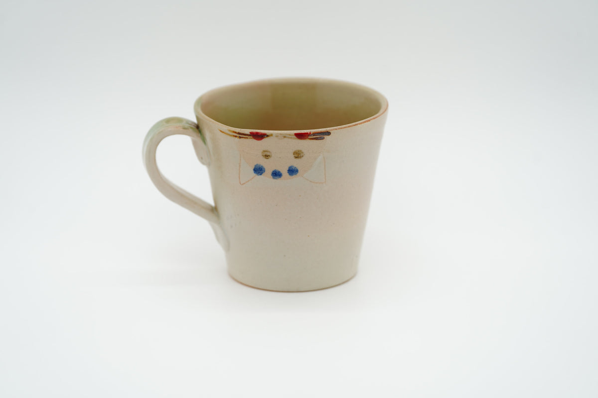 Banko Ware Mug, Couple Cats