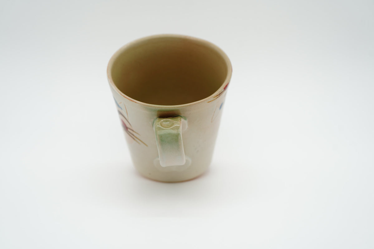 Banko Ware Mug, Couple Cats