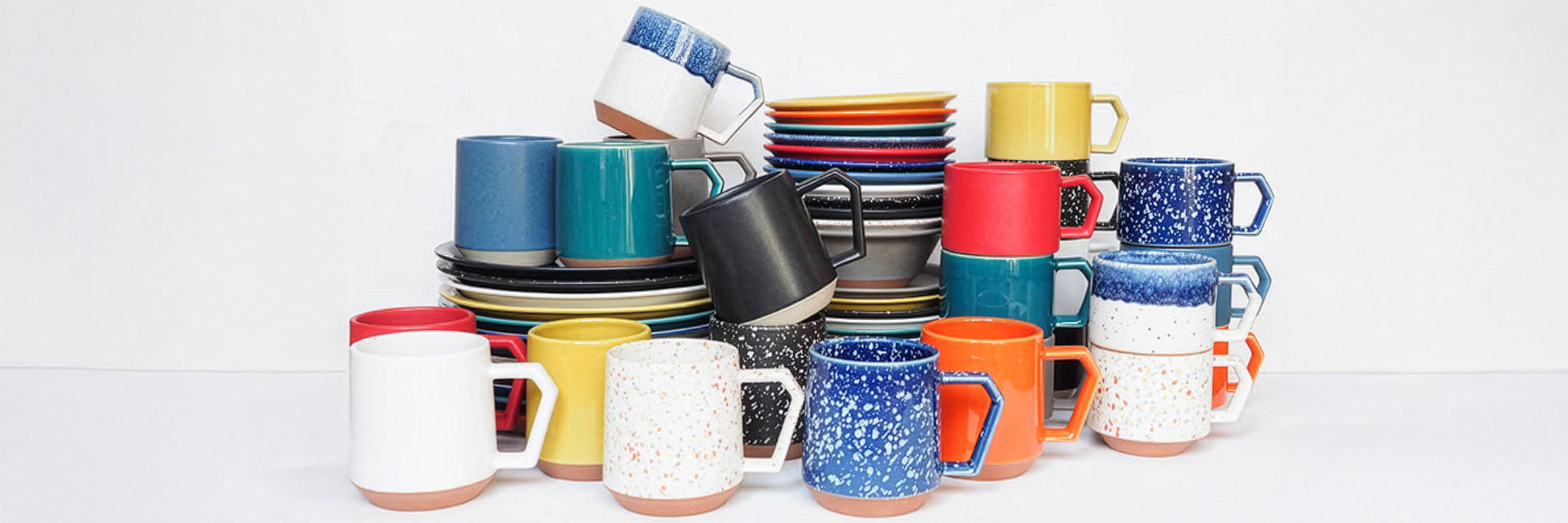 Cover photo for iromizu maker - CHIPS with assorted colorful ceremics cup and coffee dripper 